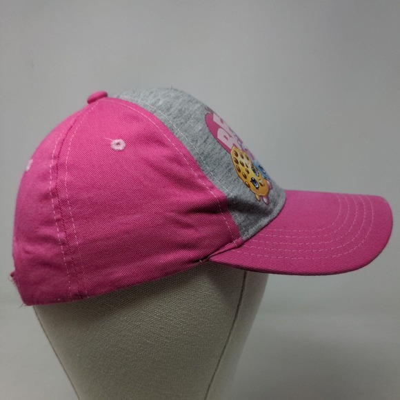 Shopkins Girl's Strapback Hat Pink OSFM Graphic Logo BFF's 2018 100% Cotton - Picture 4 of 8
